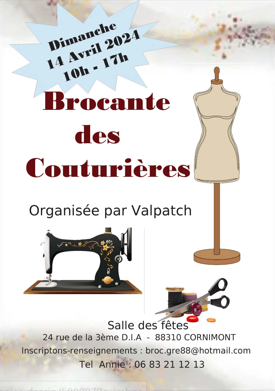 Mairie de Cornimont Brocante des couturières