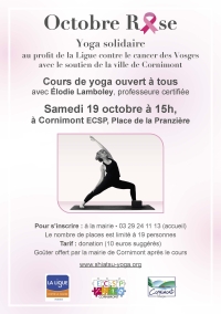 Octobre rose yoga solidaire