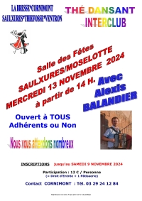 Thé dansant interclub à Saulxures