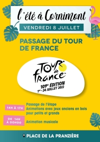 Passage du Tour de France le 8 juillet 2022