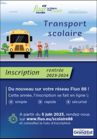 Inscriptions en ligne pour les transports scolaires